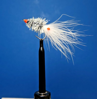 Meerforelle GARNELE white Easy Shrimp Eyes fl. orange sm & Partridge CS54 / #8