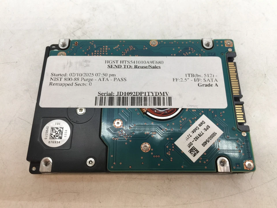 HGST HTS541010A9E680 1TB SATA 2.5" Hard Drive GRADE A FREE S/H - Image 4 of 4