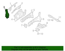 Ford OEM 2015-2024 Edge Front Right Fender Bracket F2GZ16A200A New NOS