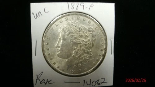 1889-P UNC. Morgan Silver Dollar #4082