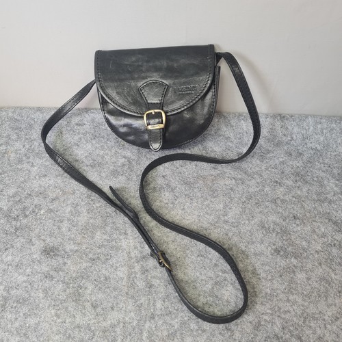 I Medici Firenze Cross Body Saddle Bag 100% Genuine Thick Leather Made In Italy - Foto 1 di 17