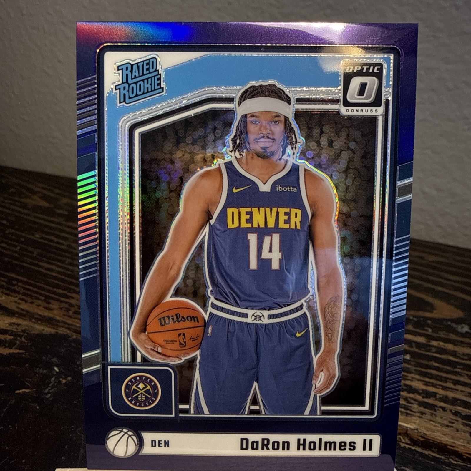 2024-25 Panini Donruss Optic - Rated Rookie DaRon Holmes #262 Purple Shock Prizm