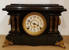 Antique Seth Thomas "Texel" Adamantine Mantel Clock 8-Day, Time/Strike