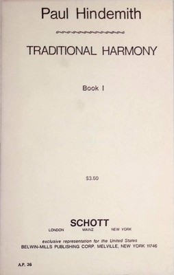 A Concentrated Course in Traditional Harmony, book 1 Hindemith, Paul: