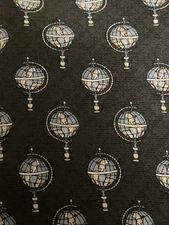 Cartographer Global Traveler Globe Silk Tie Teacher Professor Gift Made In Usa