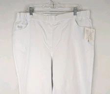 Capri Jean Dream Jeannes QVC 1X Quacker Factory White Stretch A306460 Embellishd