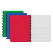 Primary Spiral Notebooks, Durable Plastic Covers, Writing/Drawing Practice,