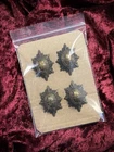 Grenadier Coldstream Welsh Guards Officers Brass Rank Stars Pips WW2 Foot Guards