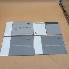 2013 Nissan Versa Sedan Owners Manual, Quick Reference Guide With Free Shipping