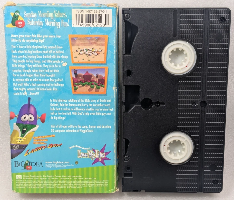 VeggieTales Dave And The Giant Pickle (VHS, 1999, BigIdea) - Image 2 of 4