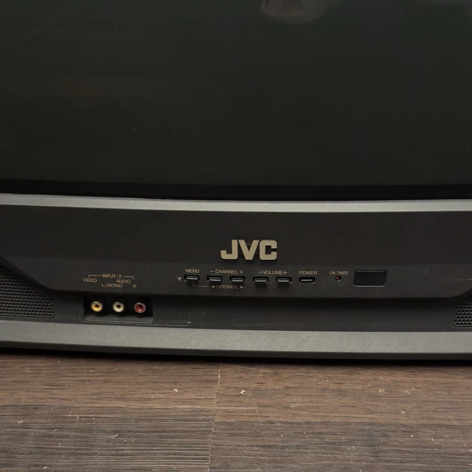 "TV CRT JVC AV-32320 32"" con componente remoto original/S-Video" Foto 3 de 4