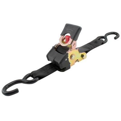 Erickson 34416 Pro Series Black 2'' x 10' Retractable Ratcheting Tie-Down Strap