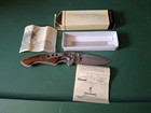 New In Box Browning Logo Folding Pocket Knife Stainless Steel Wood Inlay — photo 4