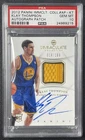 KLAY THOMPSON PSA 10 2012-13 PANINI IMMACULATE #AP-KT ROOKIE PATCH AUTO RC /100