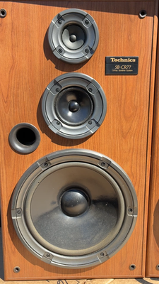 Vintage Technics SB-CR77 3-Way Speaker System Pair 200W Tested