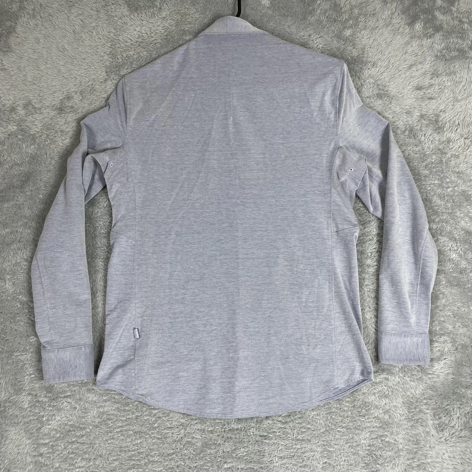 Lululemon Shirt Mens XS Blue/Gray Long Sleeve Button Down Stretch Pocket LM3DJQS - Image 2 of 4