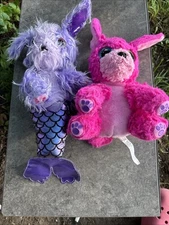 Moose Scruff A Luvs Lot Of 2 Plush Dogs Mermaid And Pink Dog