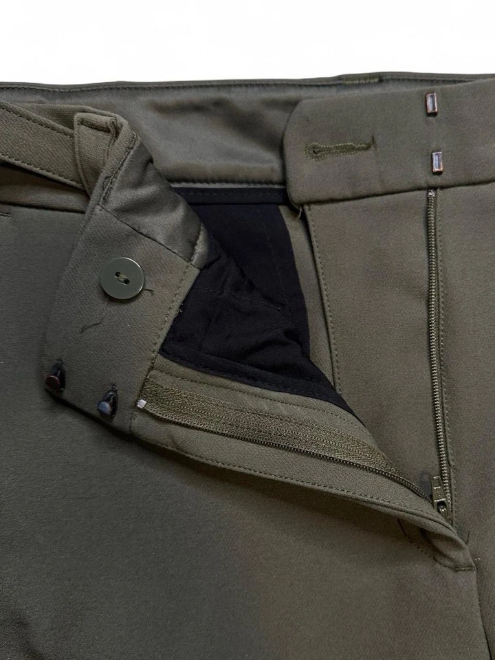 Express Women Olive Green High Rise Skinny Pants Size 12S Stretch+ Office Casual - Image 4 of 4