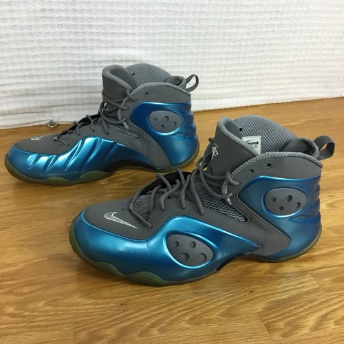 Nike Zoom Sneakers Rookie Dynamic Blu Grigio Penny Uomo 14 Scarpe da Basket 472688 - Foto 12 di 15