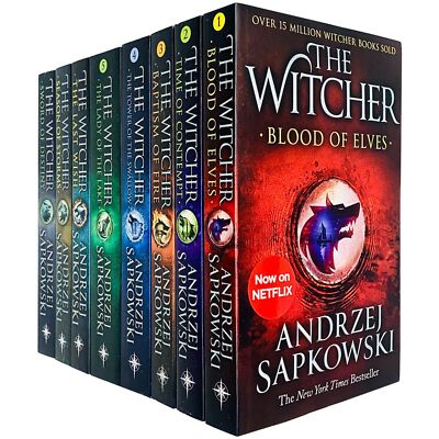 Witcher Series by Andrzej Sapkowski 8 Books Collection Set