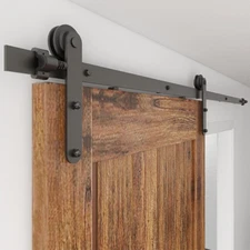 CCJH 8-20FT Sliding Barn Wood Door Hardware Round Shape FOR Single/Double/Bypass