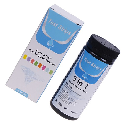 50Pcs 9IN1 PH Test Fish Tank Water Tropical Aquarium Pond Water Test Strips K-mx - Picture 8 of 12