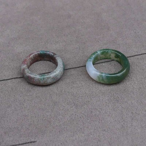 Women Men Natural Quartz Crystal Finger Ring Healing Stone Lovers Circle Jewelry - Picture 111 of 133