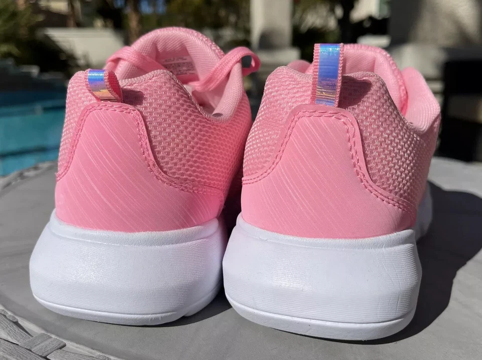 Zapatillas bajas con cordones Reebok clásicas de algodón rosa caramelo zapatos para mujer 6 hologramas Foto 2 de 4