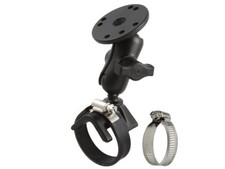 RAM Roll Bar Strap Clamp Mount with Short Arm  AMPS Round Base
