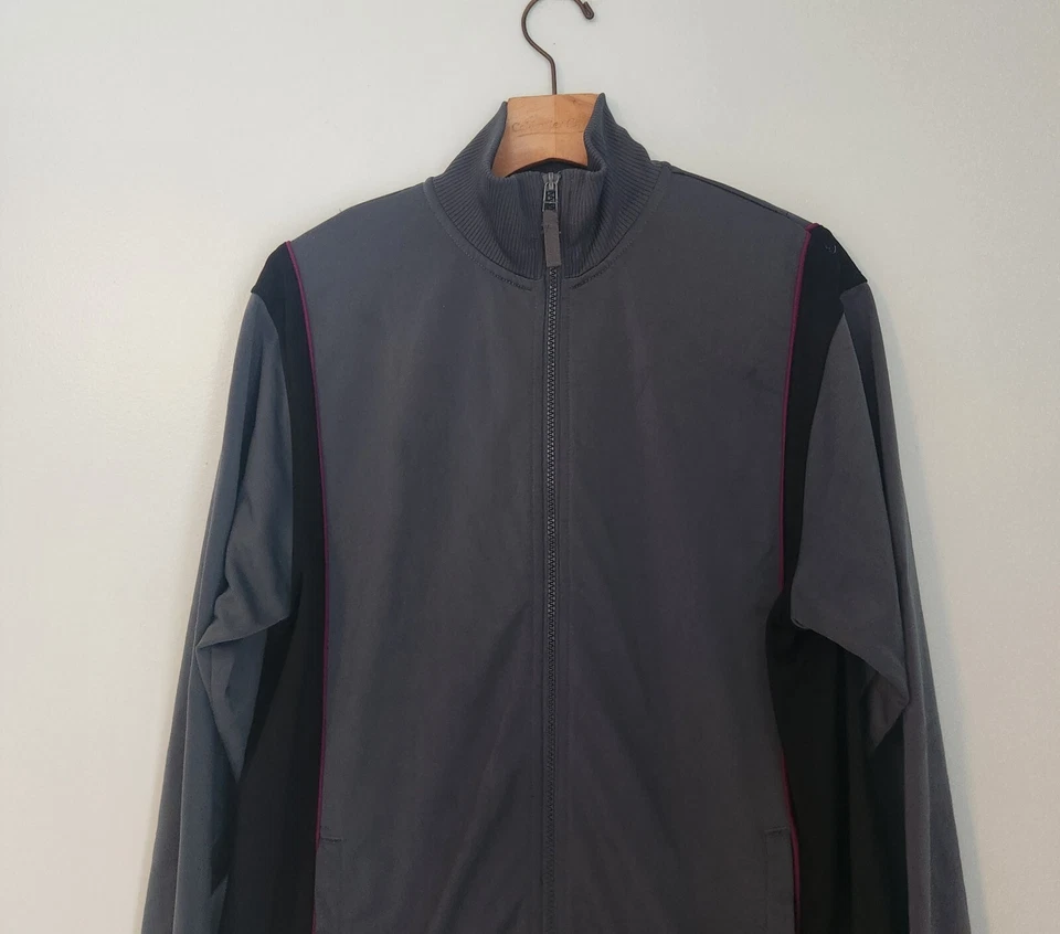 Greendog Boys Track Jacket Full Zip Gray & Black Youth Boys Size XL 20 EUC  - Image 4 of 4