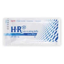 HR One Shot Lubricating Jelly Sterile 3g Individual Packet 144/Box - REF: 207
