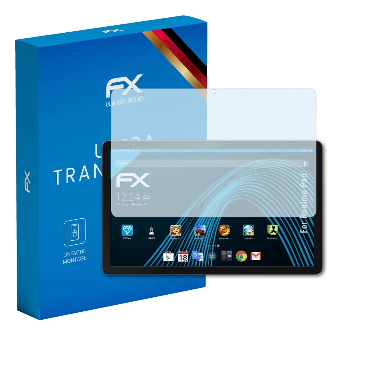 AtFoliX 2x Screen Protector for Realme Pad Protective Clear Film