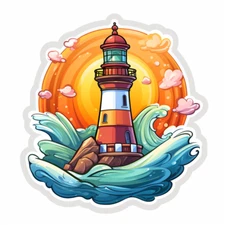 Huge XXXL Car Decal Sticker Lighthouse Decal