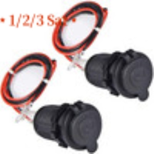 2x 12V Auto KFZ Zigarettenanzünder Dose Buchse Einbau Steckdose Adapter Kabel DE - Zdjęcie 15 z 16