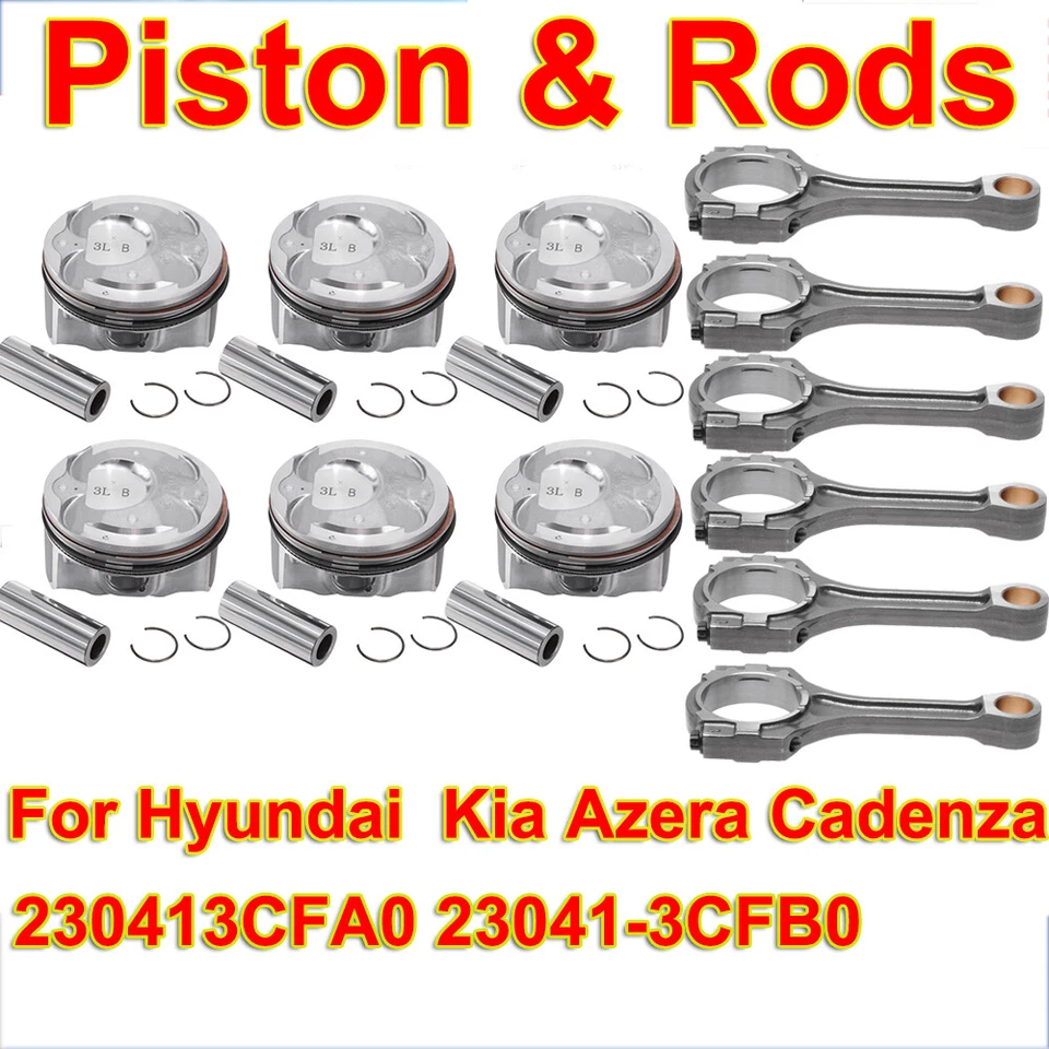 Varilla/ajuste/junta de cabeza/rodamiento G6DH 3,3 L para Hyundai Azera Kia Sedona Sorento Foto 4 de 4