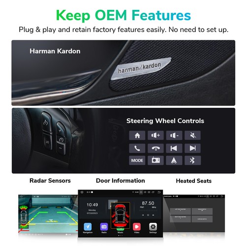 Für BMW 3er E90-E93 9" Autoradio mit Navi CarPlay Android Auto 13 6+64 DAB+ WiFi - Bild 10 von 24