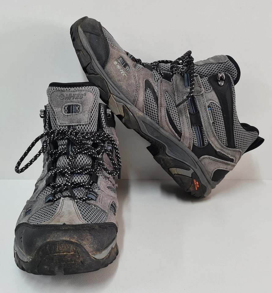 HI-TEC Ravus Vent Mid WP Boots Mens Size US11 Charcoal/Grey/Black Hiking Shoes - image 2 of 4