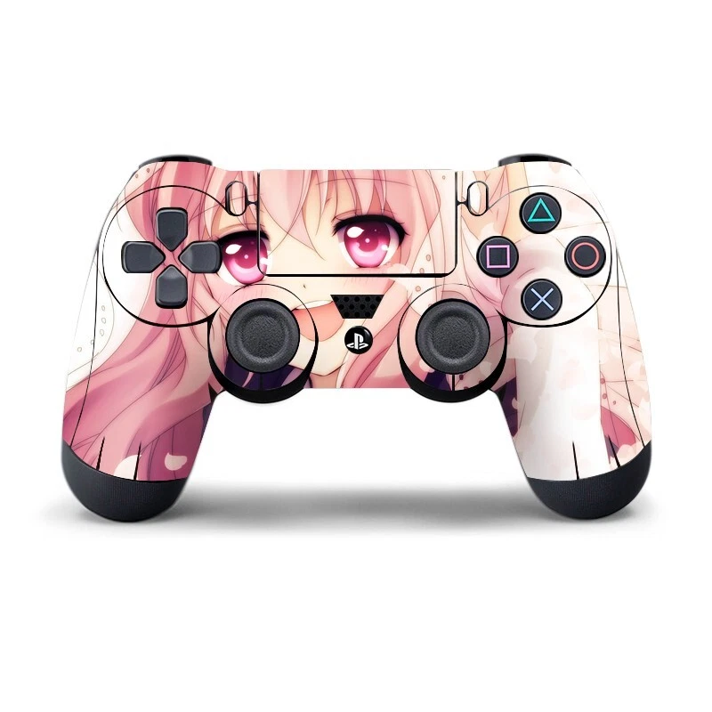 PS4 Controller Cute Pink Eyes Anime Skin Sticker Decal Wrap for PlayStation 4