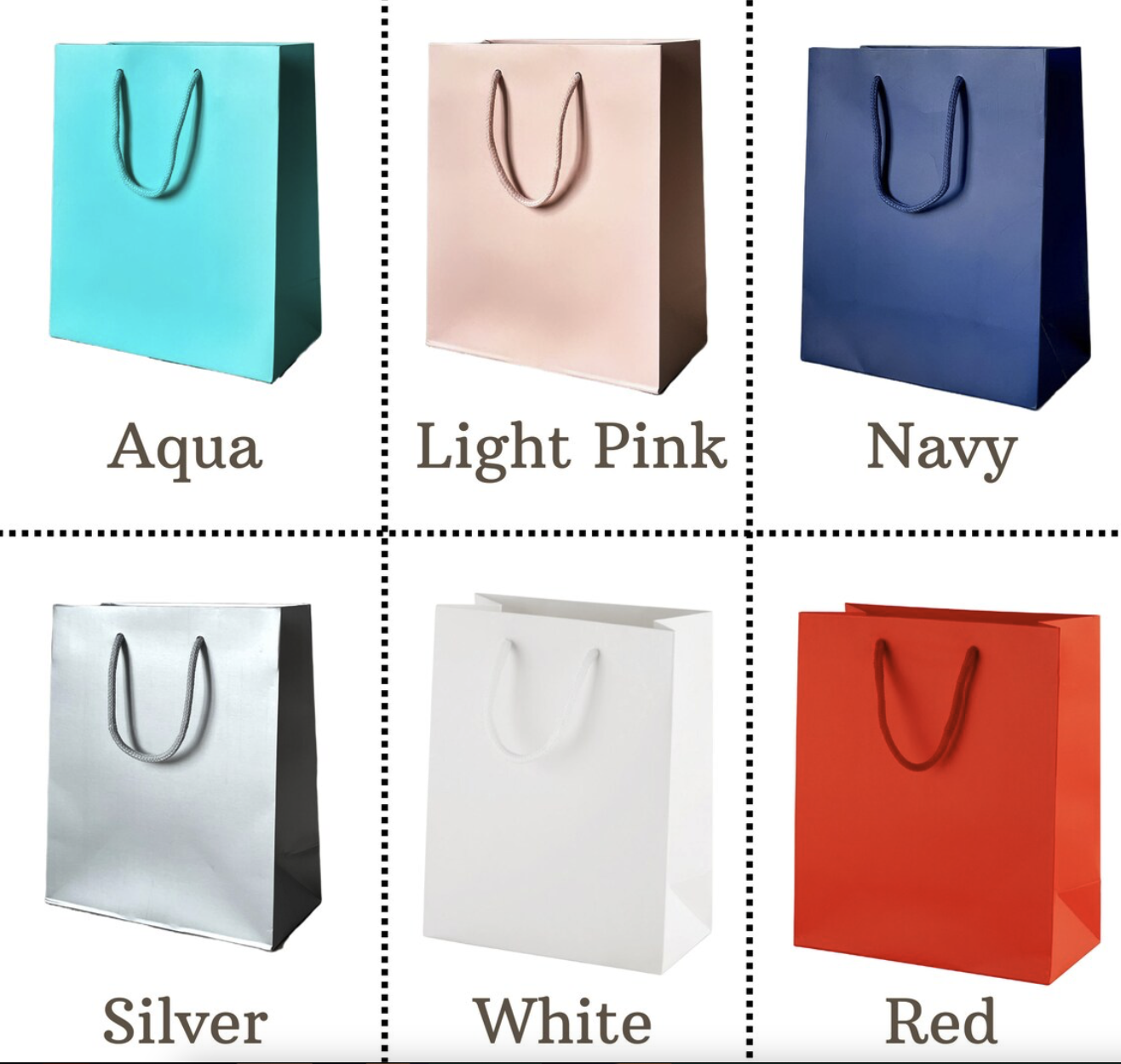 Personalised Christmas Gift Bag Luxury Rope Handled Bag Xmas Gift