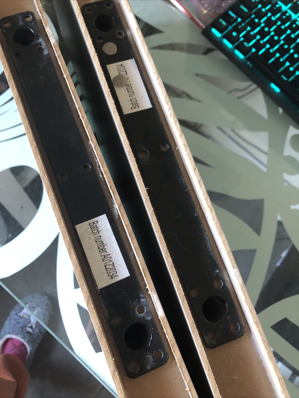 Floating Shelf/Shelves x2 Wall Shelves Grey wood effect display