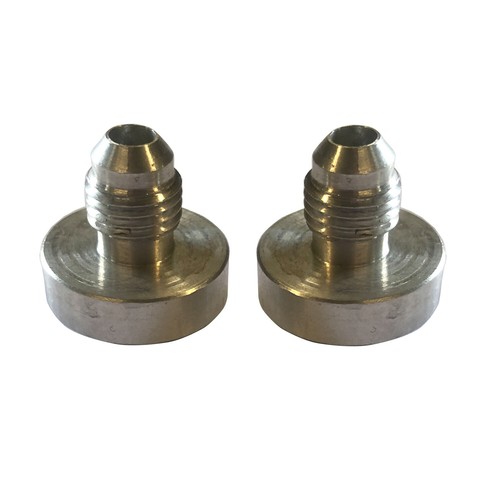 4pcs AN6 Male Billet Aluminum Alloy 9/16‑18in Diameter 6AN Thread Male Billet Replacement Weld In Fitting Bung - Foto 11