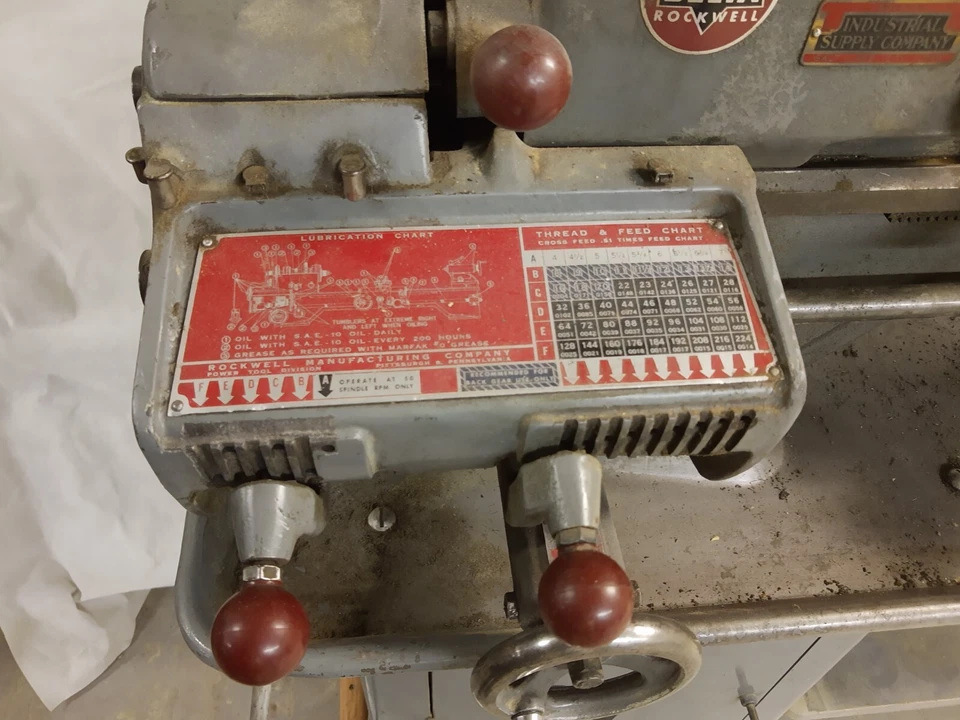 Torno de metal Rockwell deltal 10" 25-700 Foto 3 de 4