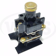Allen-Bradley X-100957 Push Button Unit, Lever Operated, 1NO/1NC, NEMA 4 7, Blk