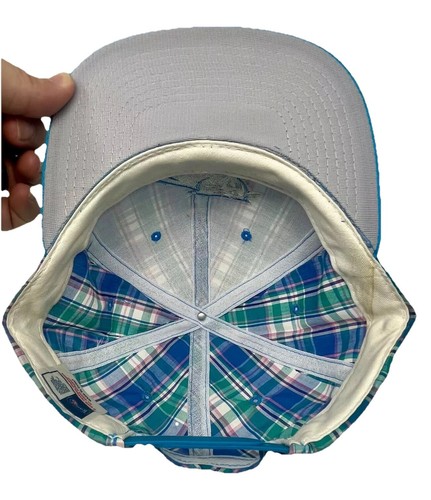 Cappello snapback vintage Carolina Panthers Drew Pearson NFL berretto calcio blu a quadri - Foto 8 di 10