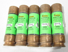 Lot of 5 Fusetron FRN-R-60 Dual-Element Time-Delay Fuse 60AMP 250V RK5