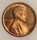 BUnc 1957 Lincoln Wheat Cent - DDO - Item #0713