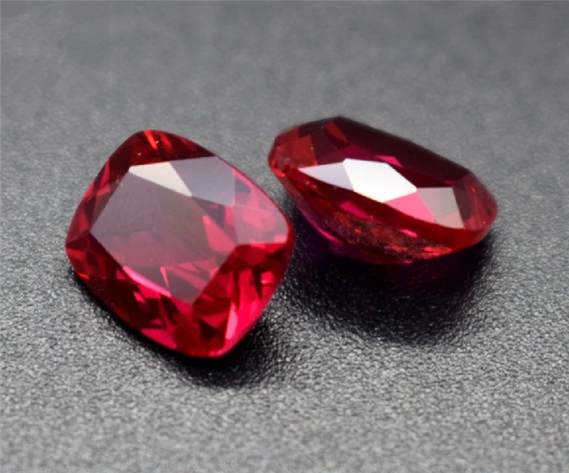 TOP QUALITY CUSHION CUT PIGEON BLOOD RED RUBY LAB CREATED AAAA+ LOOSE GEMS 1Pcs - Image 3 of 4