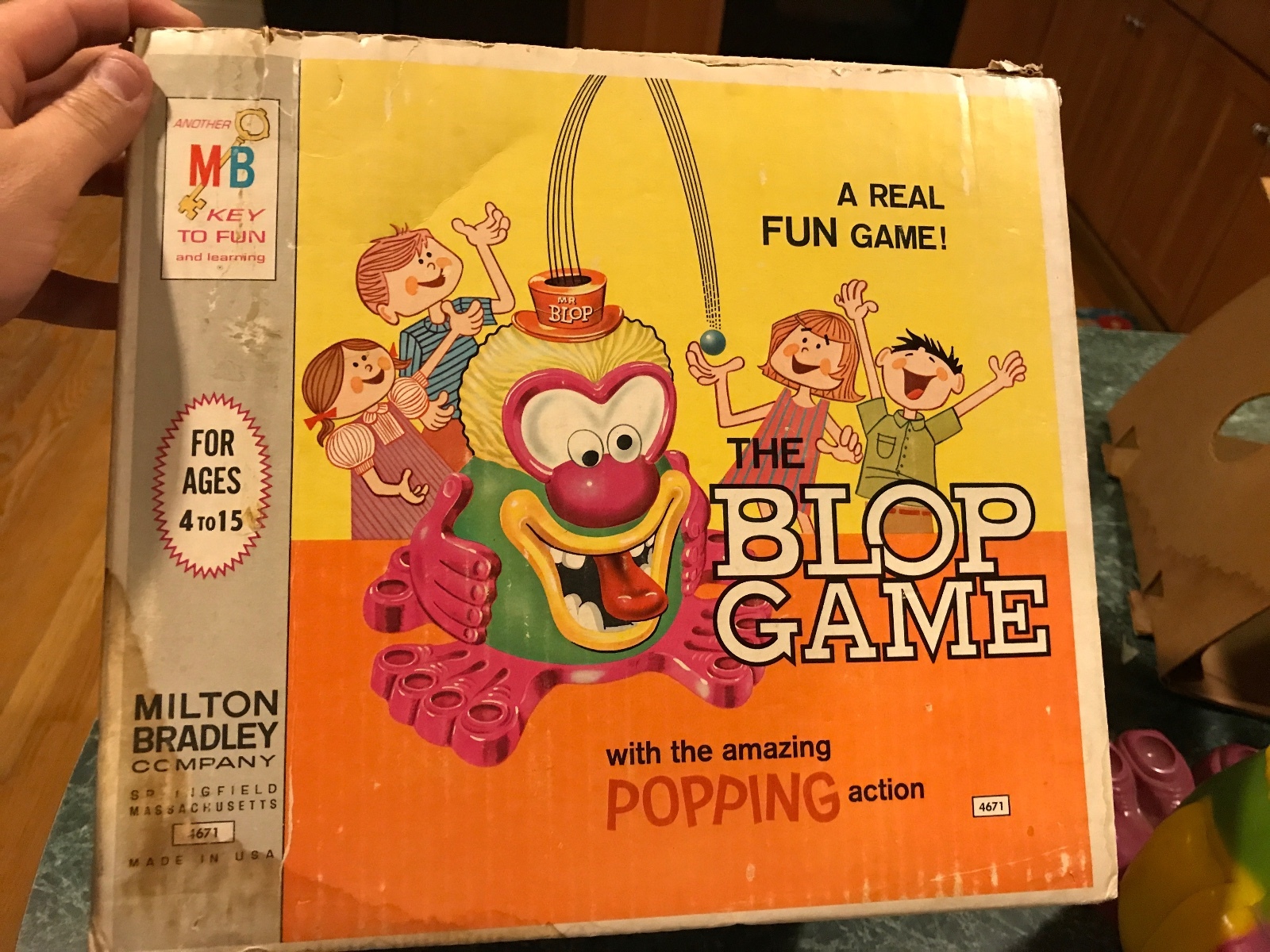 VINTAGE 1966 MILTON BRADLEY THE BLOP GAME ACTION GAME IN ORIGINAL BOX  **RARE** | eBay