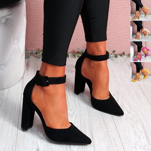 pumps with ankle wrap
