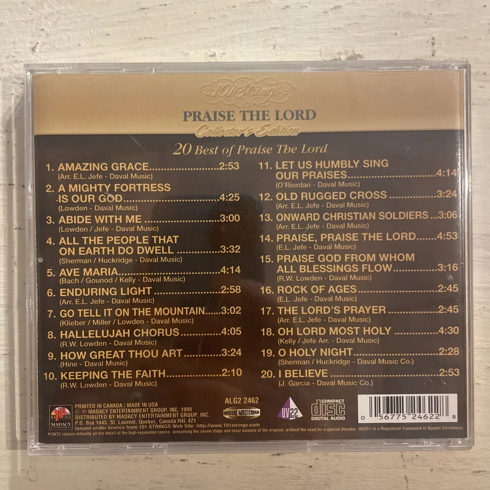 101 Strings Praise The Lord CD Album Marcy 1999 Foto 2 de 3